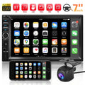 Bileeko 7" Double 2 DIN Car MP5 Player Bluetooth Touch Screen Stereo Radio With Camera