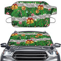 Bivenant Store Christmas Theme Car Windshield Cover for Ice and Snow Car Front Winter Windshield Covers for Ice Removal Winter Car Accessories for Windshield Protection ,55.9 x 37.7 Inches
