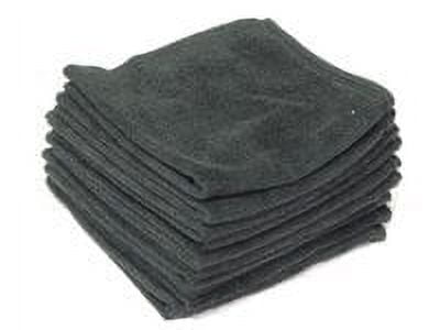 Black Microfiber Towels 16 inch X 16 inch