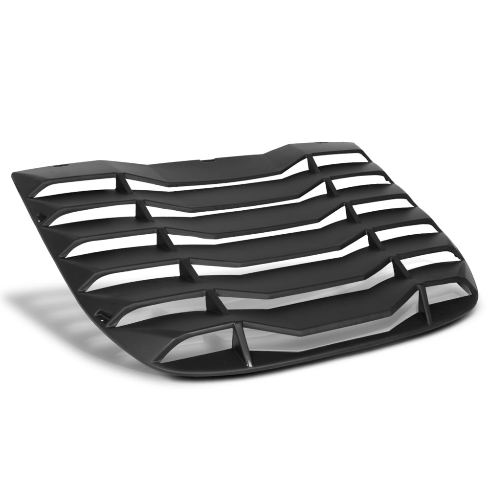 Black Rear Window Louver Sun Shade Cover Vent for 09-20 Nissan 370z Fairlady Z34 10 11 12 13 14 15 16 17 18