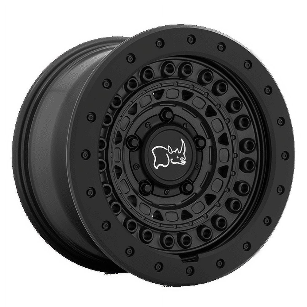 Black Rhino Barricade 17X8.5 6X120 10Et 110.1Cb Gun Black With Black Rock Guard Wheel