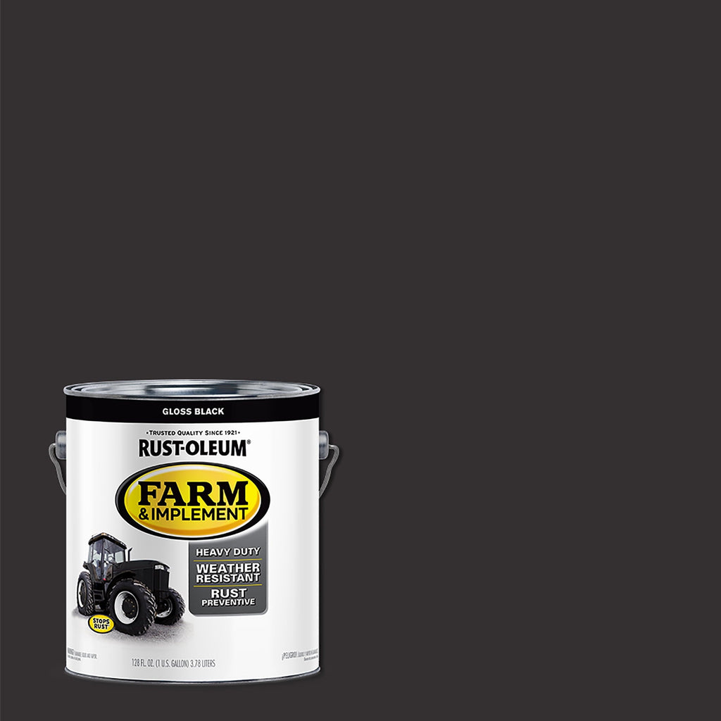 Black, Rust-Oleum Specialty Gloss Farm and Implement Paint- Gallon, 2 Pack