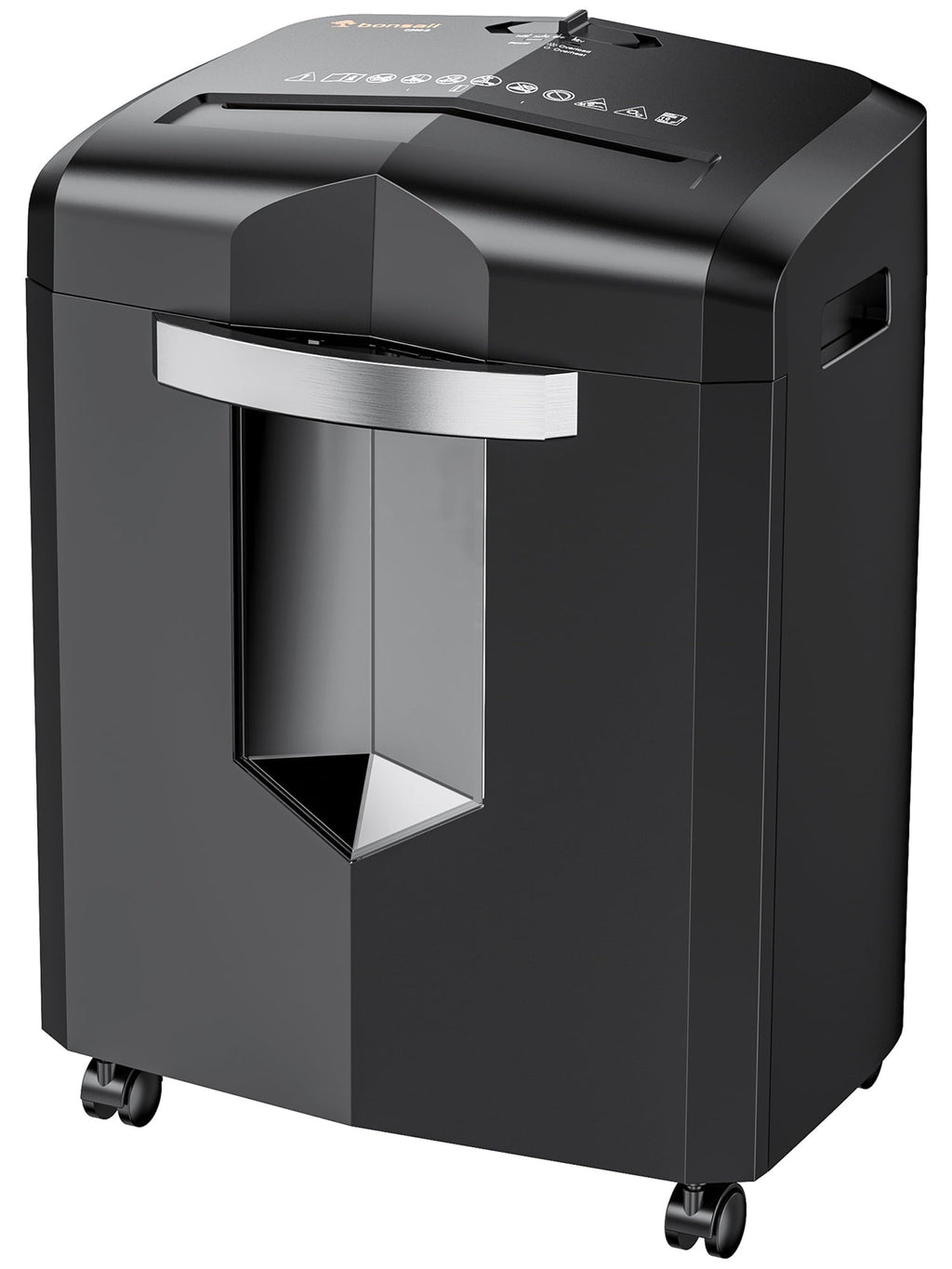 Bonsaii 12-Sheet Micro Cut Paper Shredder Heavy Duty Shredder with 4.1 gal Pullout Bin