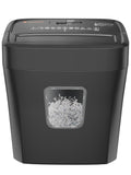 Bonsaii 6-Sheet Micro-Cut Paper Shredder for Home Office Use with Portable Handle