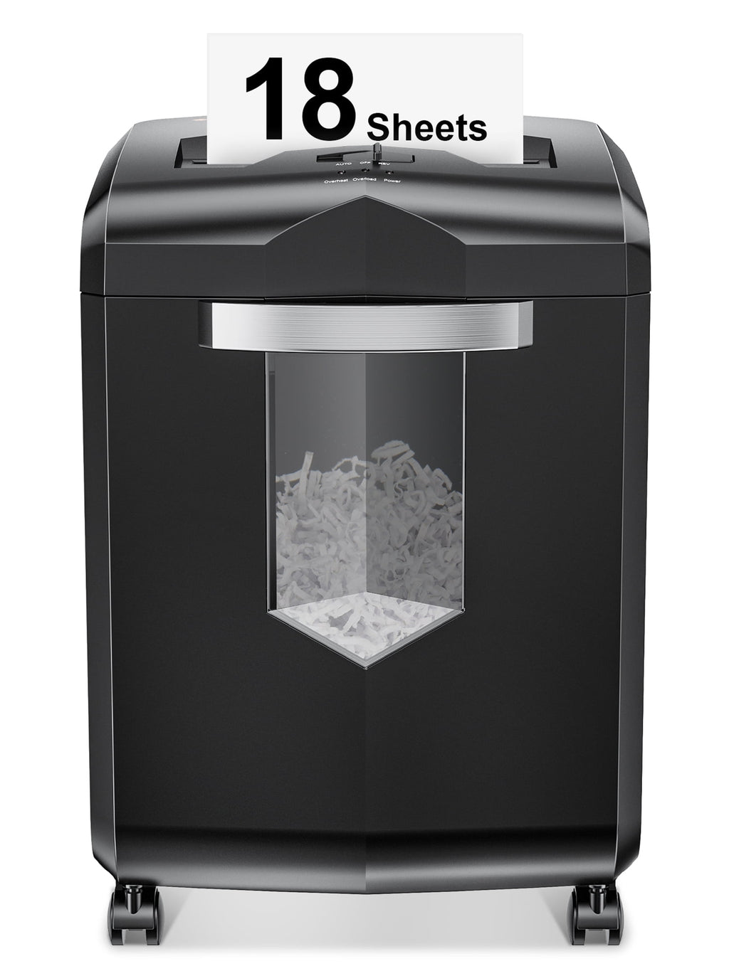 Bonsaii Paper Shredder 18-Sheet Cross-Cut Shredder for Home Office with Wastebasket