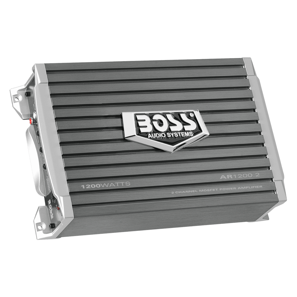 Boss Audio AR1200.2 1200 Watt 2-Channel Car Audio Amplifier Amp and Level Remote