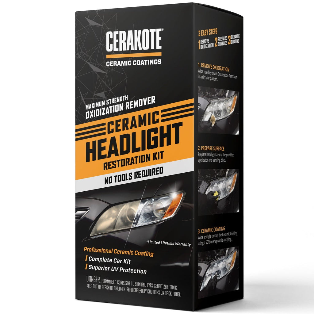 CERAKOTE® Ceramic Headlight Restoration Kit - Maximum Strength Oxidation Remover