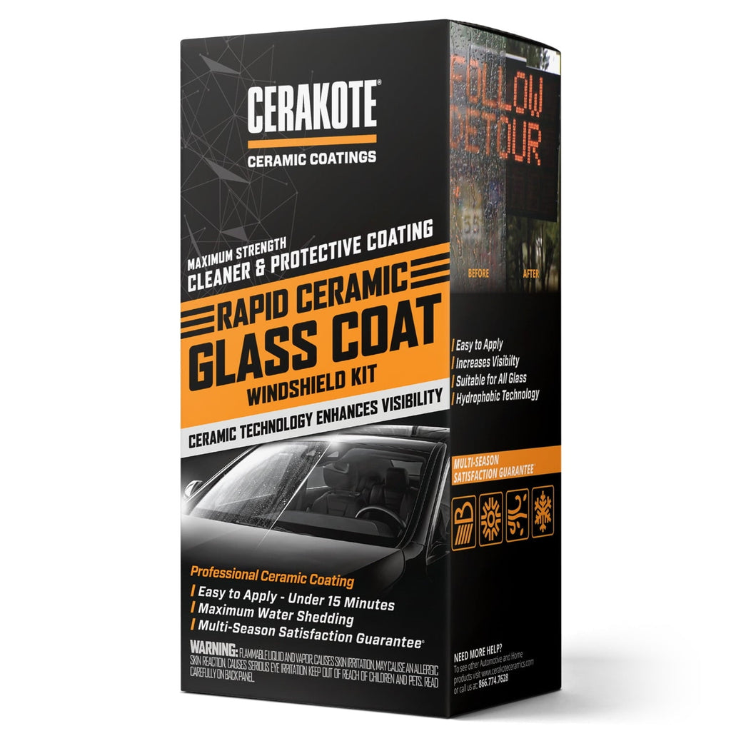CERAKOTE® Rapid Ceramic Glass Coat Windshield Kit (8oz Bottle)