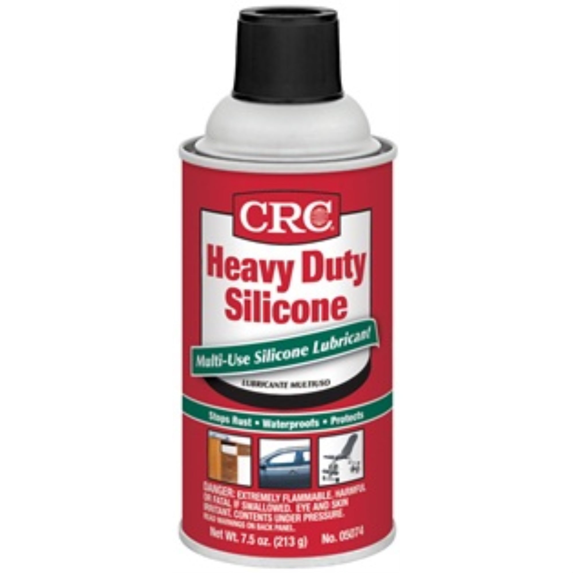 CRC 5074 Heavy Duty Silicone Lubricant, 12 oz, Aerosol Can, Water White, Liquid