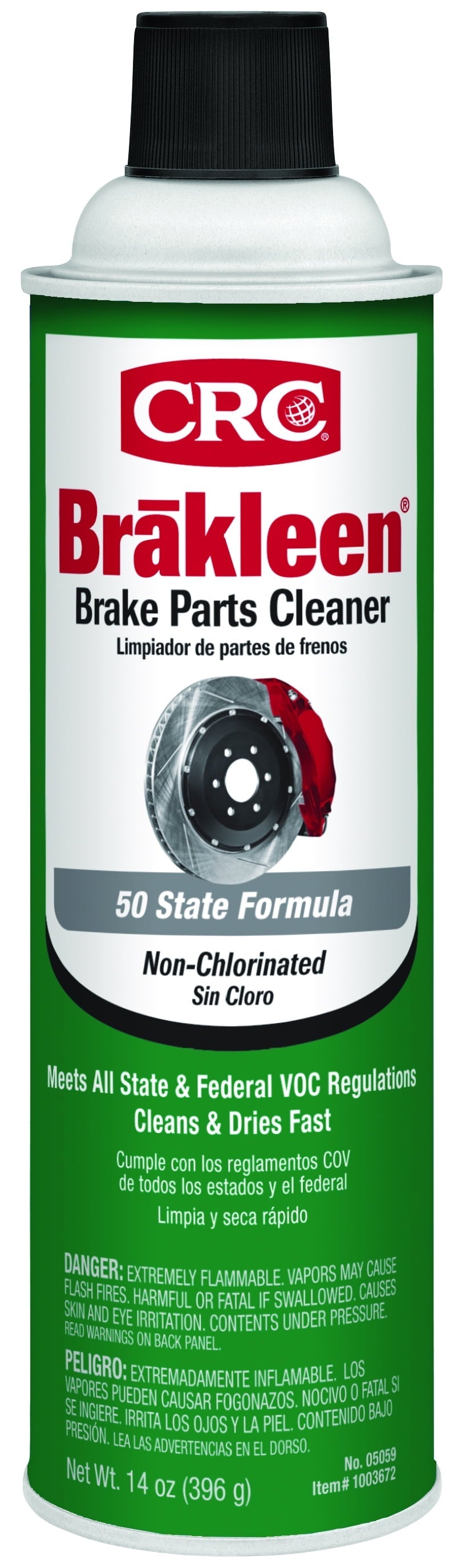 CRC Brakleen Non-Chlorinated Brake Part Cleaner 50 State Formula, 14oz