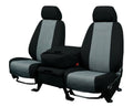 CalTrend Front NeoSupreme Seat Covers for 2014-2020 Chevy/GMC Tahoe|Sierra|Silverado|Suburban 1500-3500 - CV524-08NN Lt Grey Insert with Black Trim