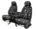 CalTrend Rear 40/60 Split Back & Solid Cushion NeoSupreme Seat Covers for 2014-2019 Toyota Corolla - TY521-31NA Hawaii Black Insert and Trim