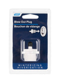 Camco Camper/RV Blow Out Plug | Used to Apply Air Pressure in Water Lines for Winterizing | Plastic, White (36103)
