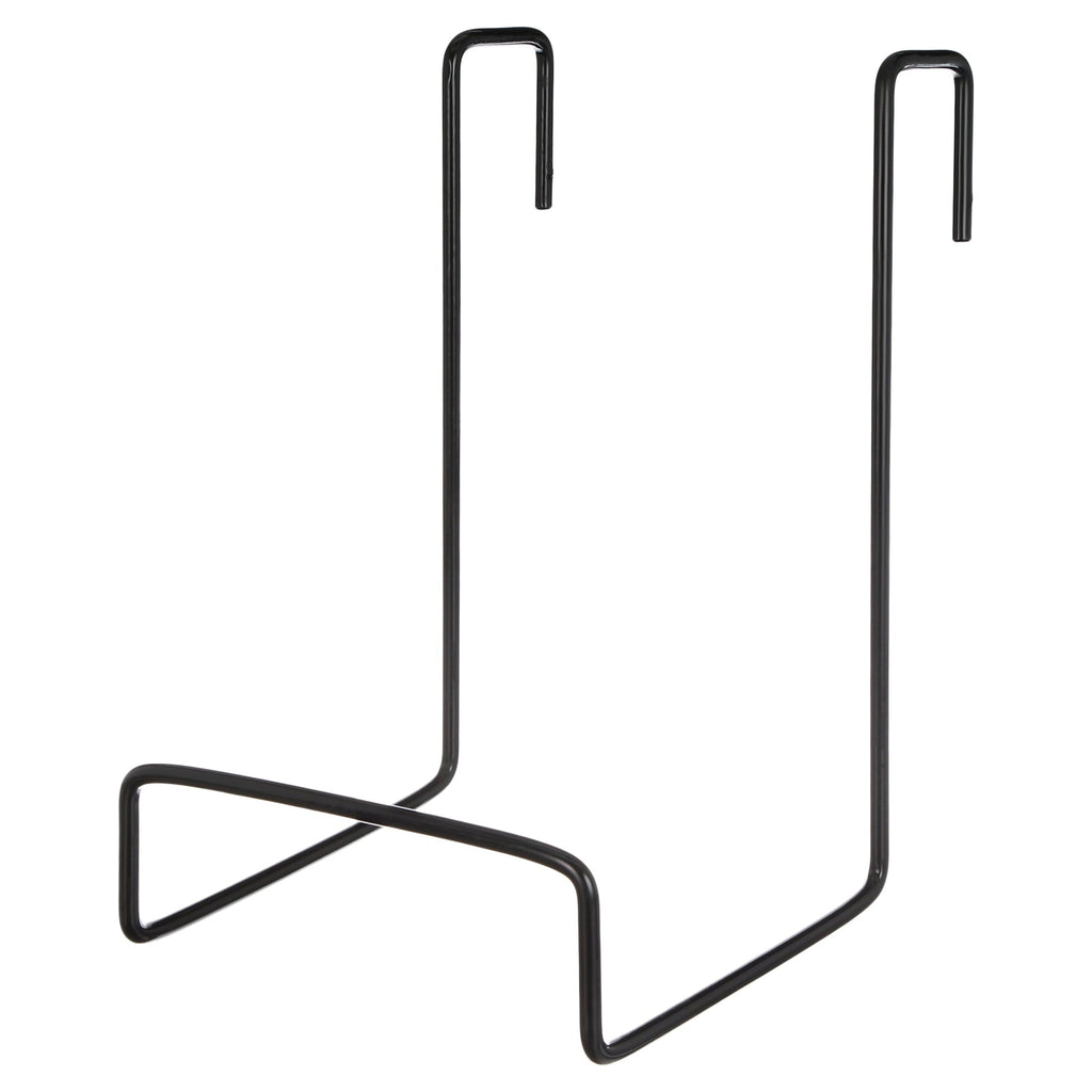 Camco Heavy Duty Chair Rack, Hook on RV Ladder to Support Folding Chairs, Picnic Chairs, and Beach Chairs During Travel, Black 51490