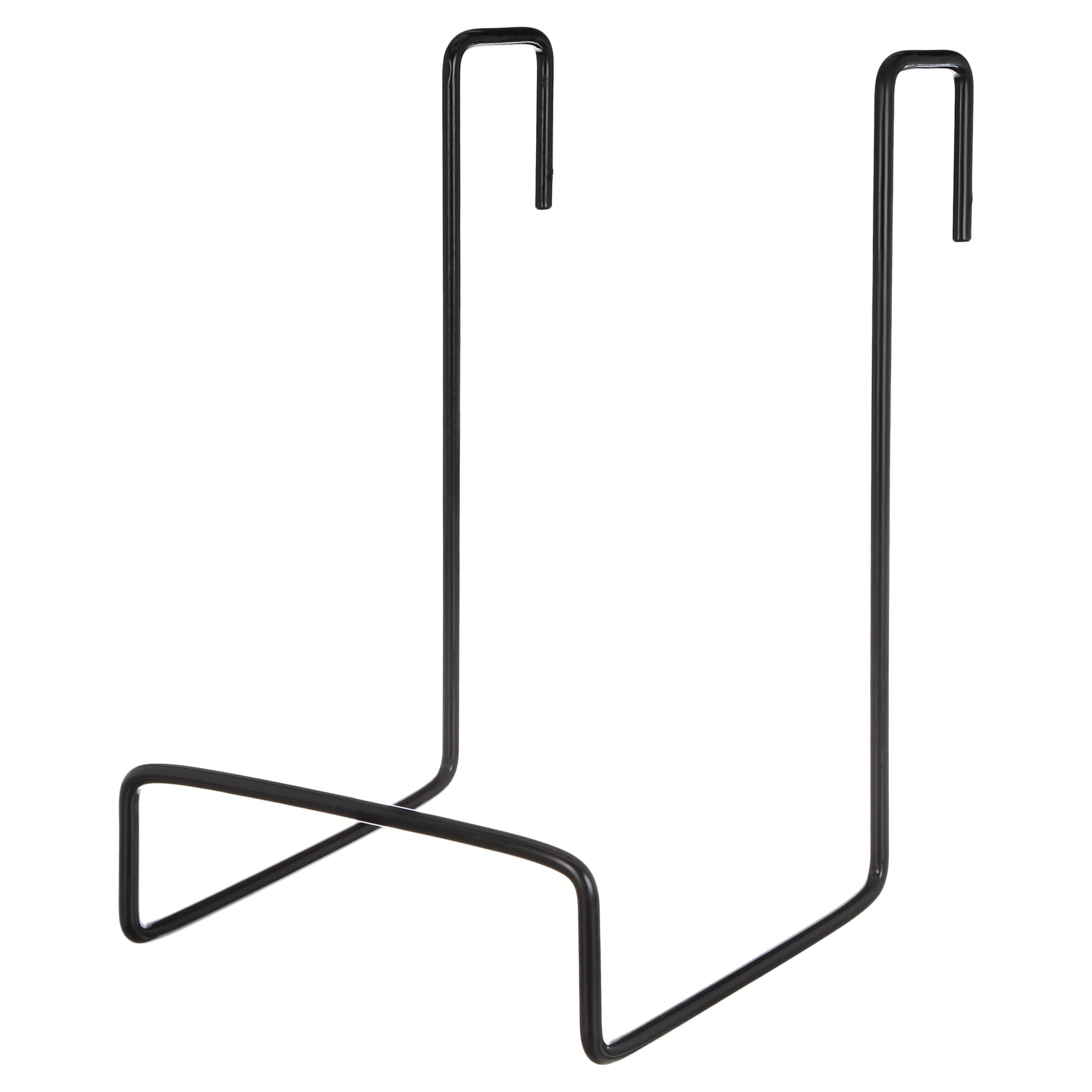 Camco Heavy Duty Chair Rack, Hook on RV Ladder to Support Folding Chairs, Picnic Chairs, and Beach Chairs During Travel, Black 51490