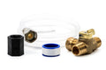 Camco RV Pump Converter Winterizing Kit | Includes Brass Valve, Siphon Hose, Pump Adapters, and More (36543)