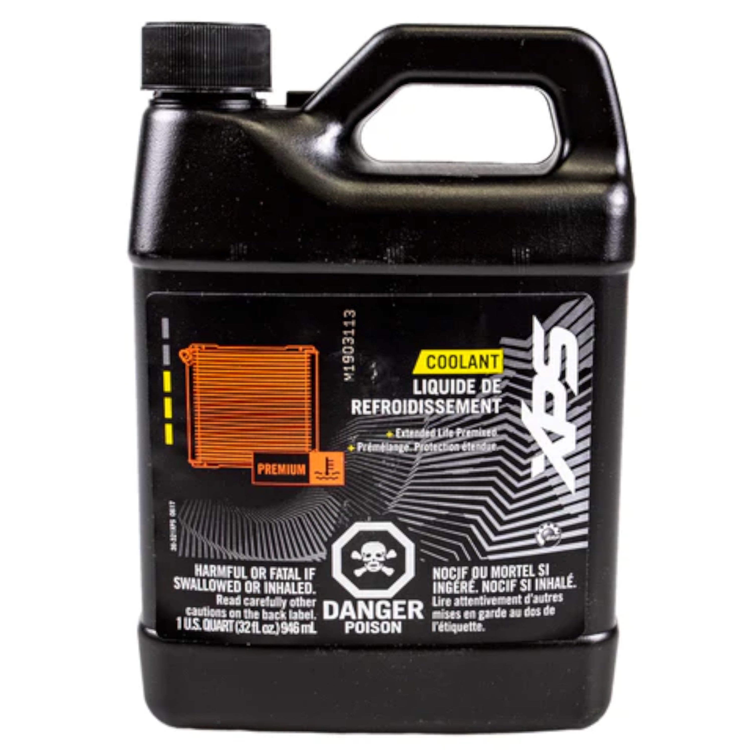 Can-Am New OEM, XPS Extended Life Pre-Mixed Coolant (Orange) - 1 Quart, 9779150
