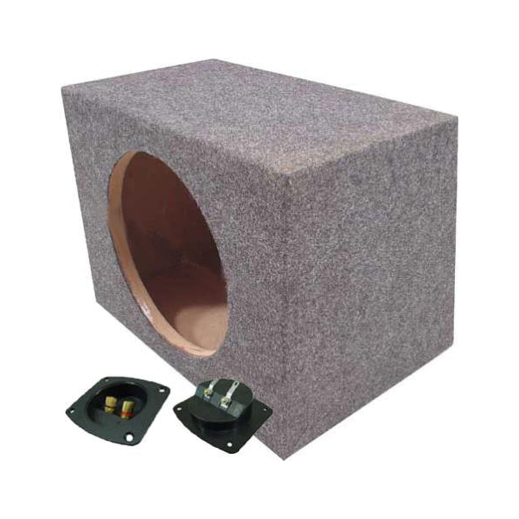 Car Audio Single 15" Sealed Subwoofer Rear Angle Sub Box Enclosure Speaker Audio
