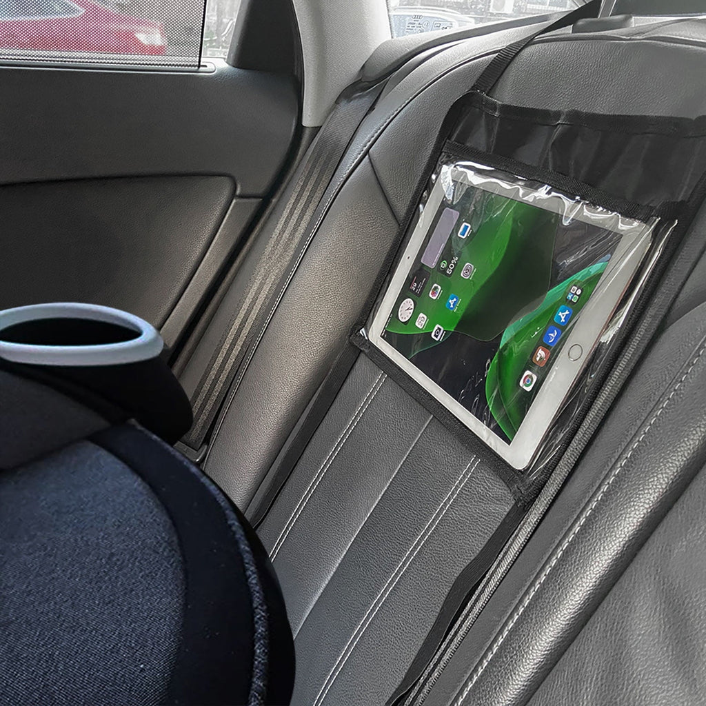 Car Back Seat Holder Compatible With iPad Kindle for Rear and Forward Facing Mirror, Headrest Mount Hanger Case For Vehicle Headrest Up to 10.5', lightweight Washable and Portable