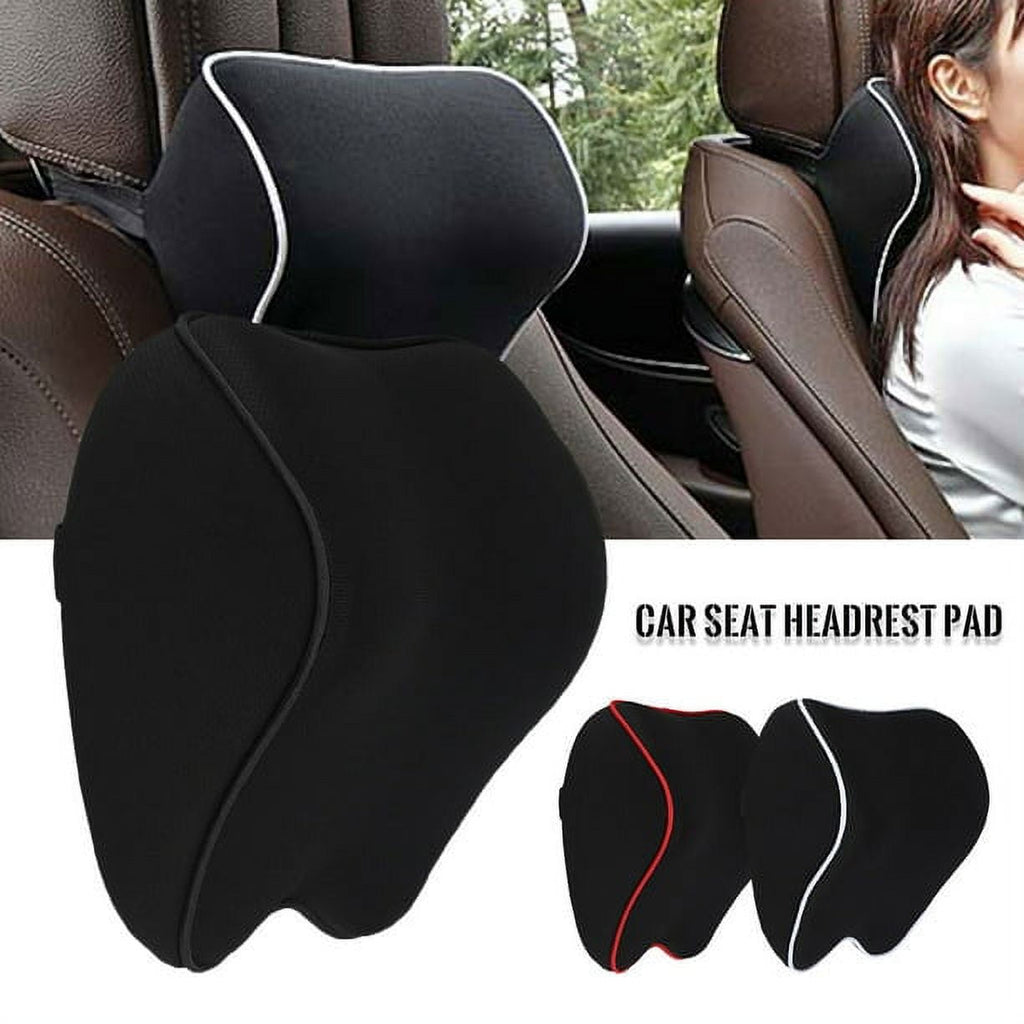 Car Neck Pillows Travel Pillow,Car Seat Headrest Pad Car Seat Headrest Pillow,Cervical Headrest,Memory Foam Pillow,Relief Pillow,Car Headrest Cushion with Adjustable Elastic Band for Car Seats