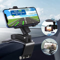 Car Phone Holder Mount, EEEkit Dashboard Phone Car Mount, 360 Degree Rotation Dashboard Cell Phone Holder, Cell Phone Car Clip Mount Stand Fit for iPhone, Galaxy Smartphones