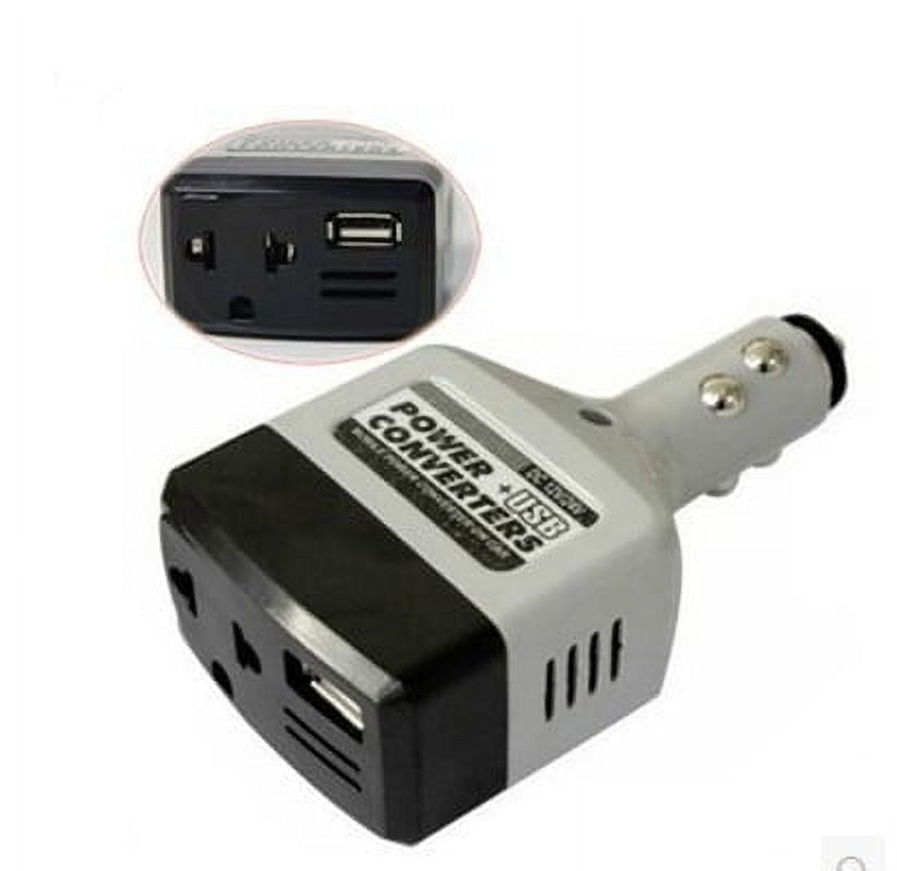 Car Power Converter Inverter 12V/24V for 220V Adapter Charger Car Cigarette Lighter Socket Power+USB Converter
