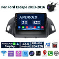 Car Radio Stereo for Ford Escape 2013-2016, 9" Touchscreen Android 12 Support Carplay Android Auto Navigation Bluetooth Radio Video Steering Wheel Control Camera 2G+32G,Black