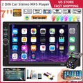 Car Stereo Touch Screen,7" Double Din Radio,Car Stereo with Bluetooth FM AUX USB SD Mirror Link Function,Backup Camera