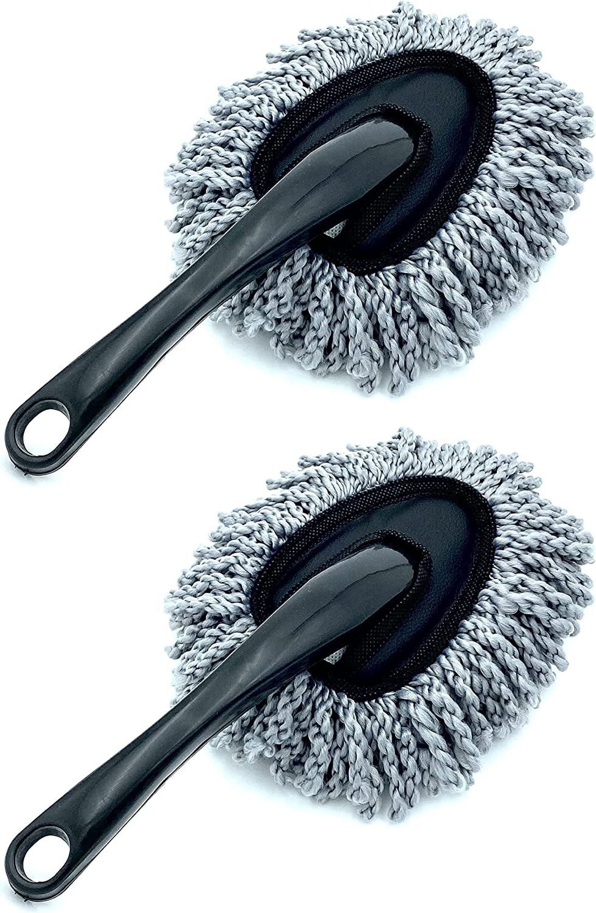 Car Wax Drag Nano Fiber Car Wash Brush Car Dusting Tool Car Mop Wax Duster Exterior Interior Cleaning Kit (Premium Car Duster & Dash Duster),,F171265