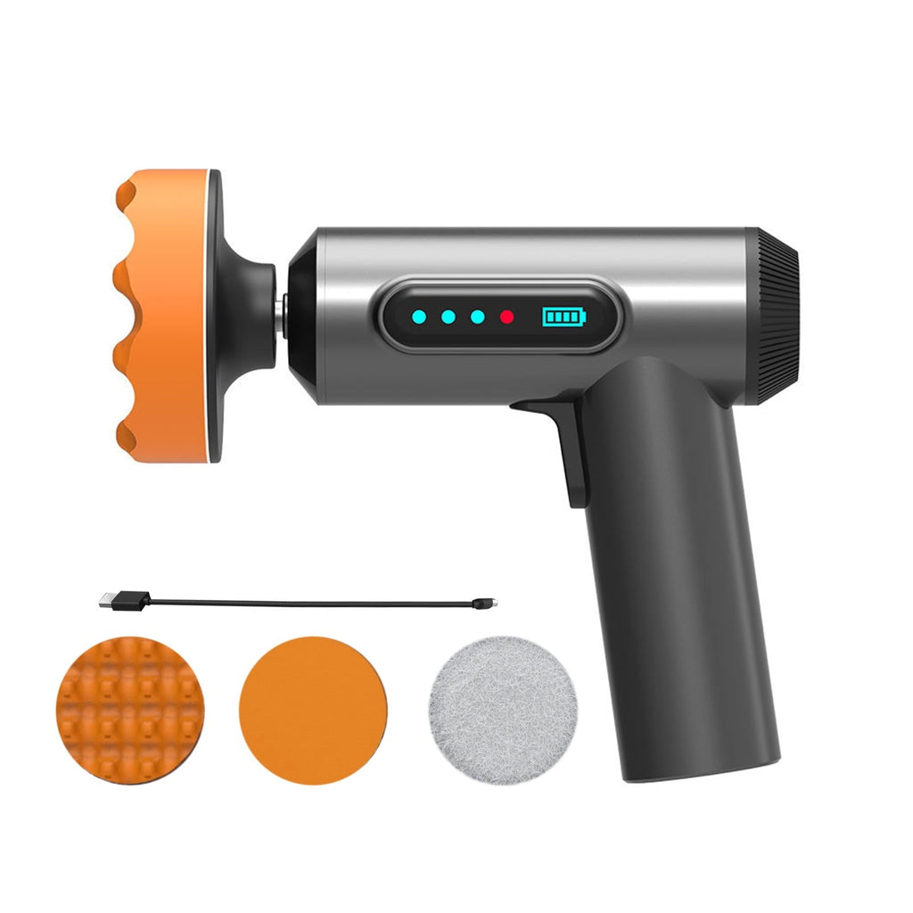 Car Wireless Polishing Machine,Cordless Car Buffer Polisher Kit USB Charging Digital Display for Household Car Detailing/Waxing