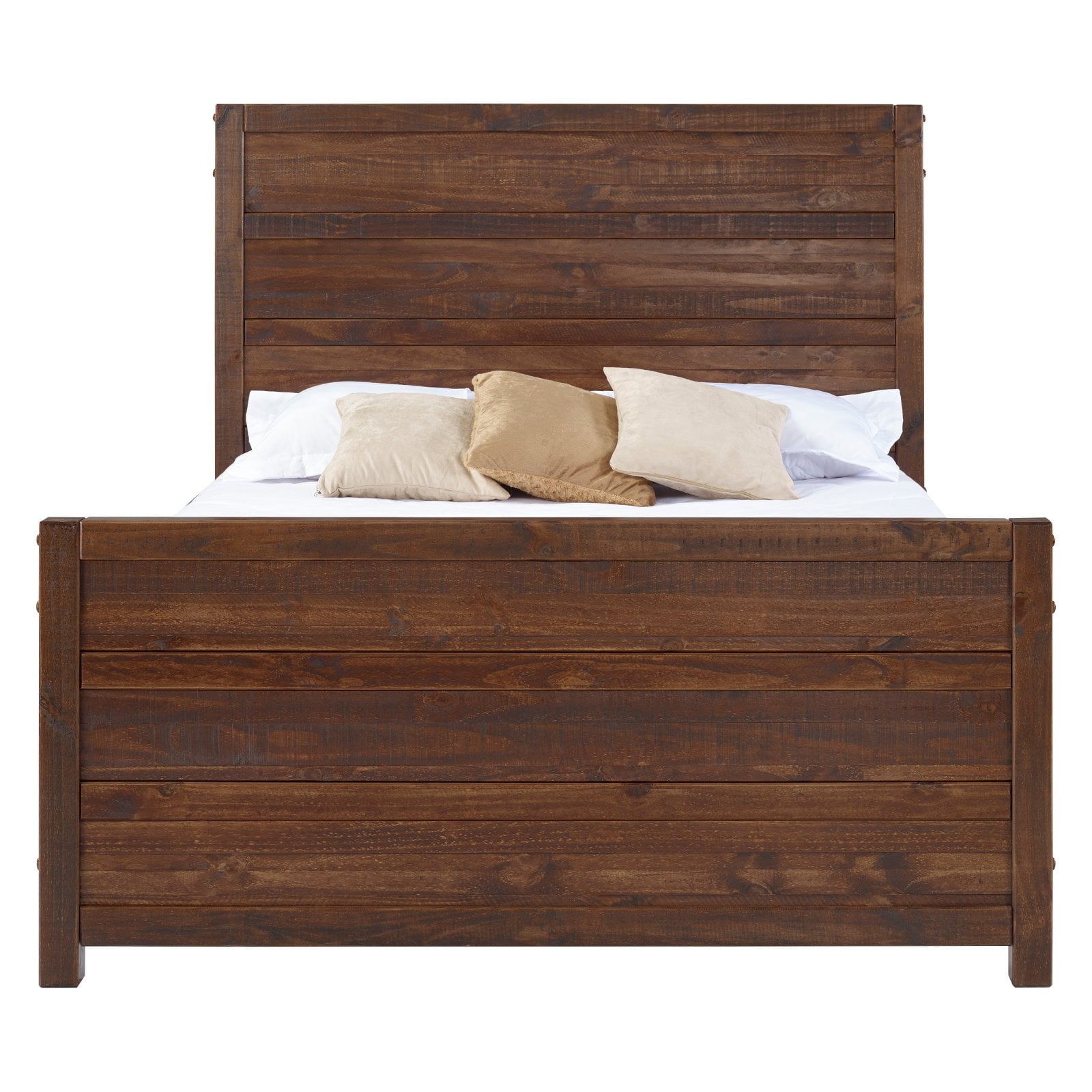 Carmel Bed - King Size - Antique Walnut Finish