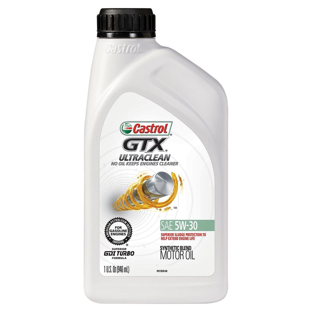 Castrol GTX Ultraclean 5W-30 Synthetic Blend Motor Oil, 1 Quart