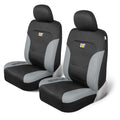 Caterpillar FlexFit Automotive Seat Covers for Cars Trucks and SUV (Set of 2) – Car Seat Covers for Front Seats