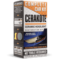 Cerakote Ceramics Headlight Restoration Kit - Last as Long as You Own Your Vehicle - Brings Headlights back to Like New Condition - 3 Easy Steps - No Power Tools Required