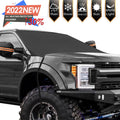 Chanvi Windshield Snow Ice Cover Extra Larger Size 97"x 63" Cover with 3 Layers Material Waterproof Sun Protection All Cars, Trucks, SUVs, Mpvs (Black, 97"x 63")