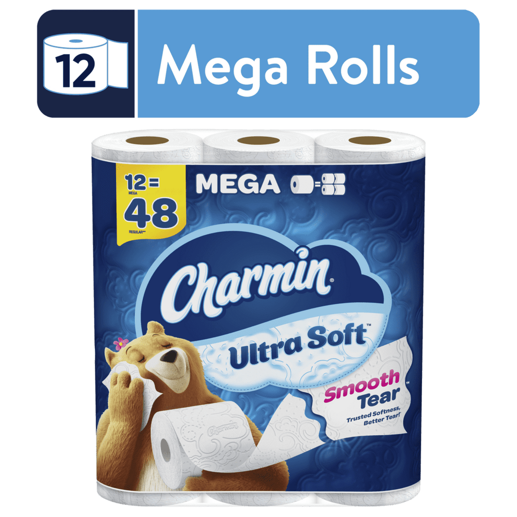 Charmin Ultra Soft Toilet Paper 12 Mega Rolls, 224 Sheets Per Roll