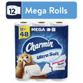 Charmin Ultra Soft Toilet Paper 12 Mega Rolls, 224 Sheets Per Roll