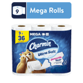 Charmin Ultra Soft Toilet Paper 9 Mega Rolls, 224 Sheets Per Roll