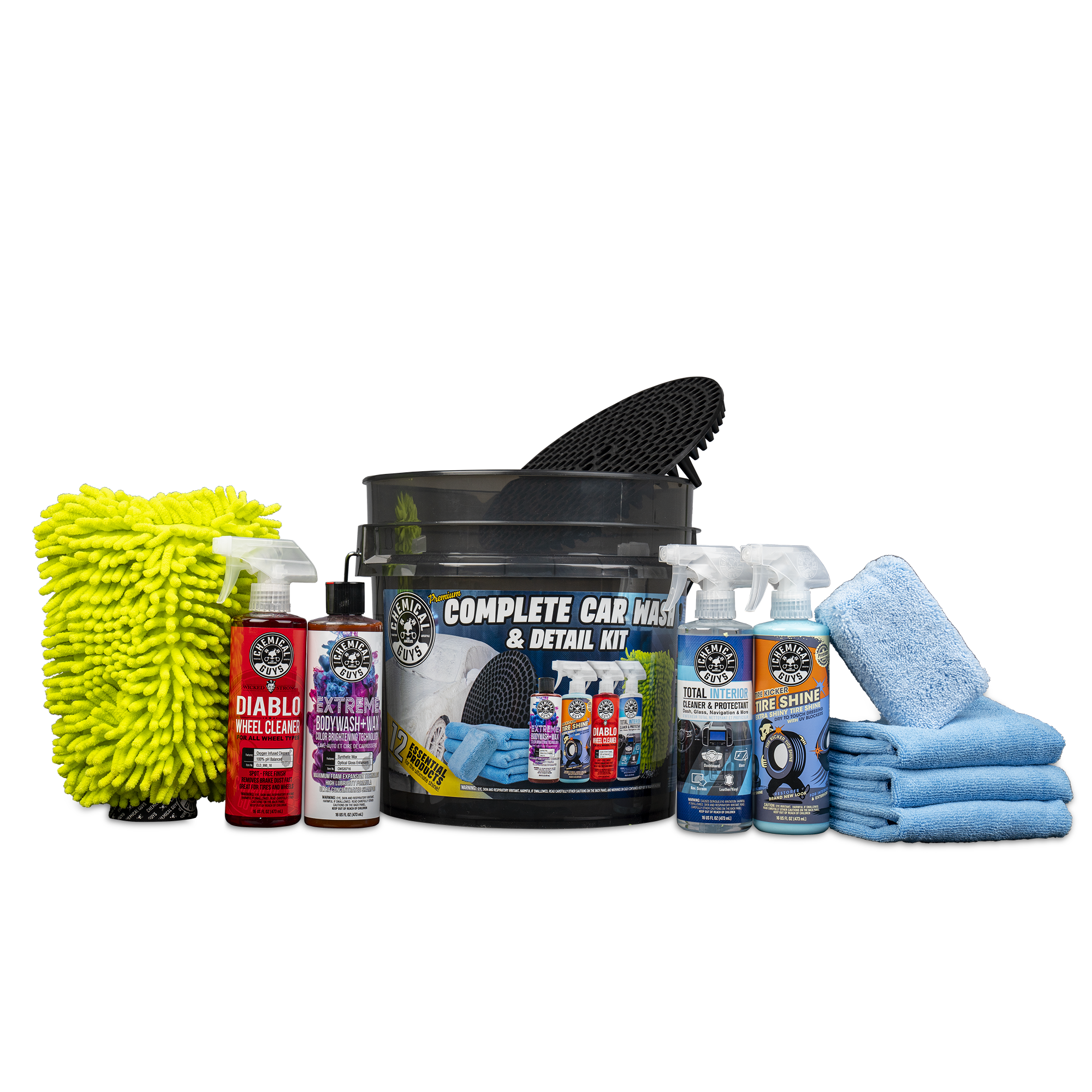 Chemical Guys 12 Piece Premium Complete Car Wash & Detail Kit
