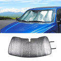 CheroCar Car Sun Shade Windshield Foldable Sunshade Visor Cover for Ford F150 2015-2020, Silver