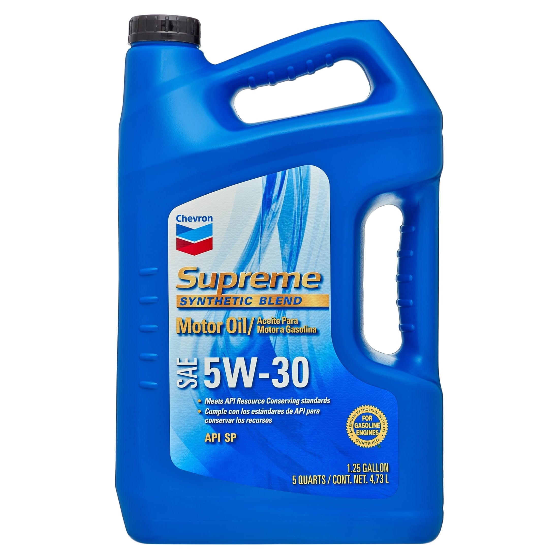 Chevron Supreme Synthetic Blend Motor Oil 5W30, 5 Quart