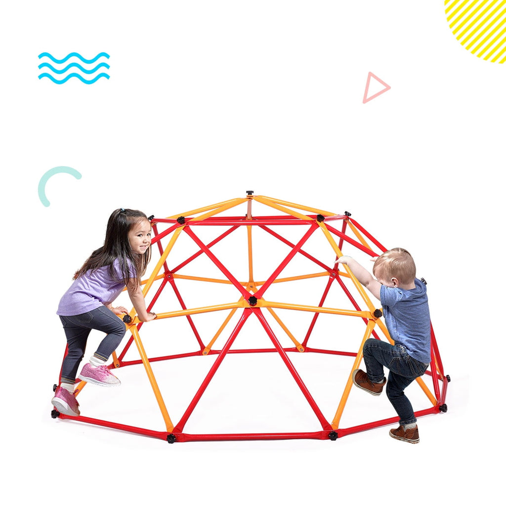Clearance! Climbing Dome Upgraded 10FT Dome Climber for Kid 3-10 Jungle Gym Monkey Bar for Backyard Geometric Climbing Dome Support 800LBS Kids Outdoor Play Equipment Toddler Outside Climbing Toy