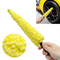 Clearance UEGEQU Wheel Cleaner Brush Car Detailing Kit Universal Cleaning Accessory for Tire, Wheel, Rim Yellow