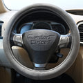 Comfort Grips - Steering Wheel Cover / Seat Belt Cushions Combo Pack Large (15.5 - 16.4) Grey