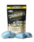 Commando Black Holding Tank and Sensor Cleaner | 4-Pack | 1 Year Supply | Blue | Ocean Mist Fragrance | Manufactured by Walex