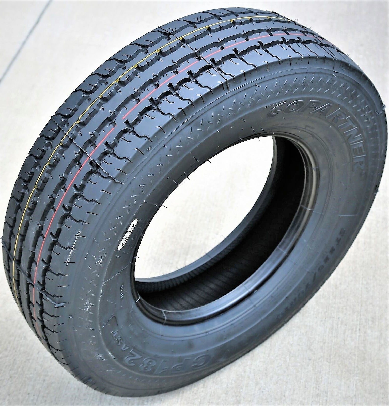 Copartner CP182 All Steel ST 225/75R15 Load F 12 Ply Trailer Tire