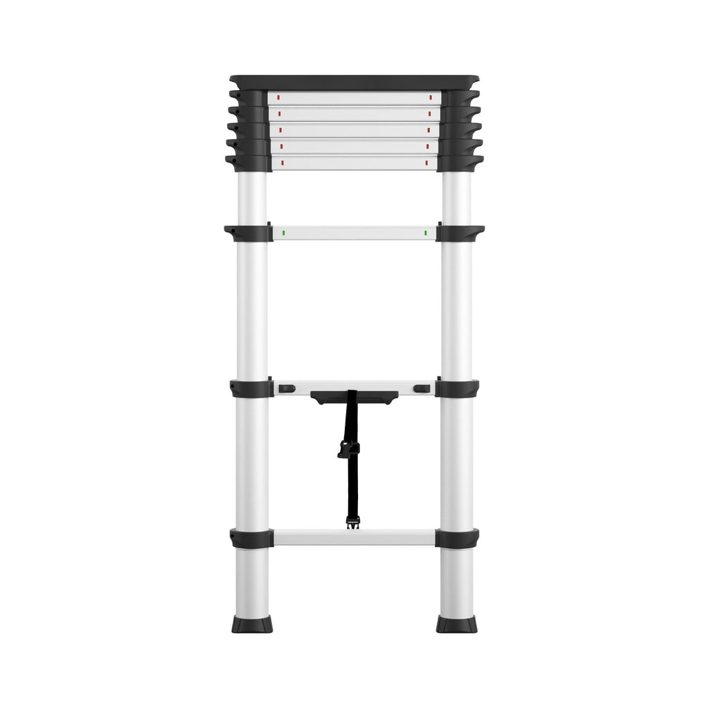 Cosco 8.5 Ft SmartClose Aluminum Telescoping Ladder with Tray Cap and Type 1A 300-Pound Capacity, 12 Ft Max Reach