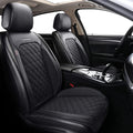 Coverado Front Seat Covers, Waterproof Leatheratte Car Seat Protector 2 Pieces, Protective Seat Cushions Universal Fit Most Vehicles, Sedans, SUVs, Trucks and Vans, Diamond Pattern