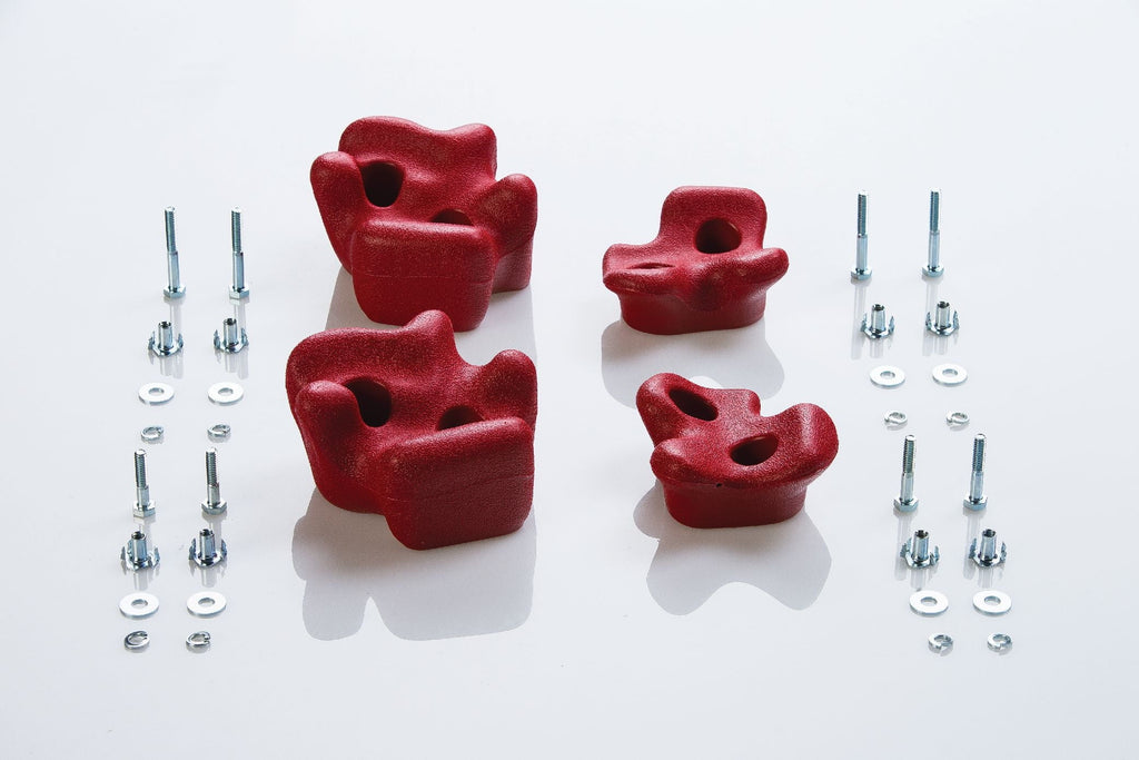 Creative Cedar Designs Playset Climbing Rocks (set of 4)- Red
