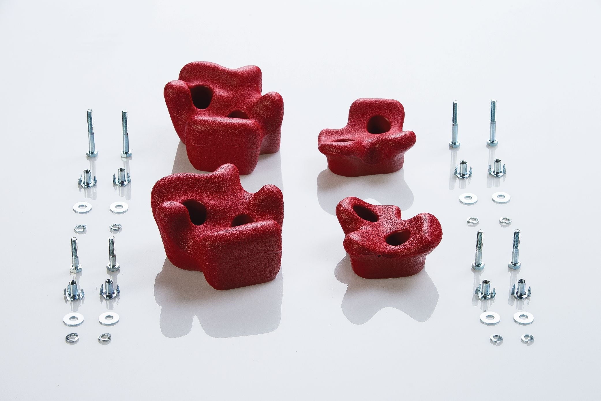 Creative Cedar Designs Playset Climbing Rocks (set of 4)- Red